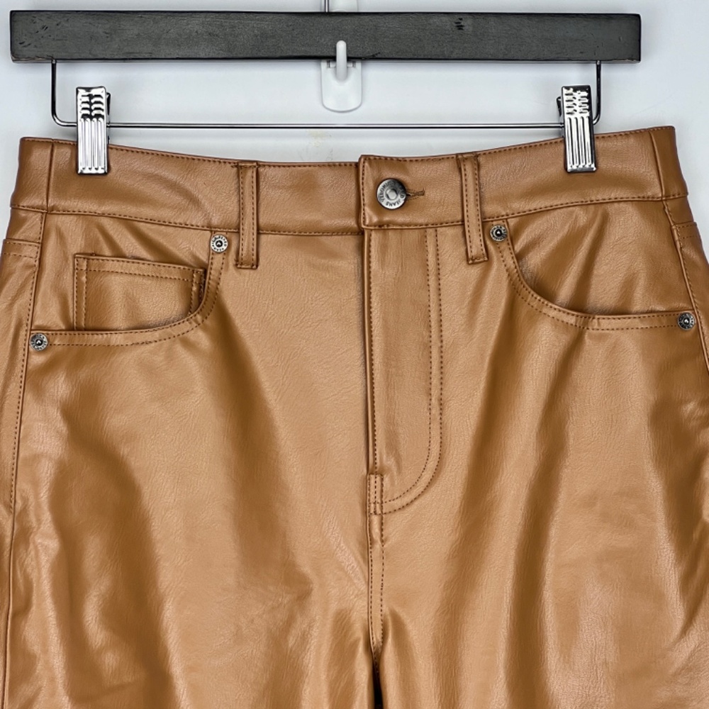 Veronica Beard Faux Camel Leather Wide Leg Women's Size 27
